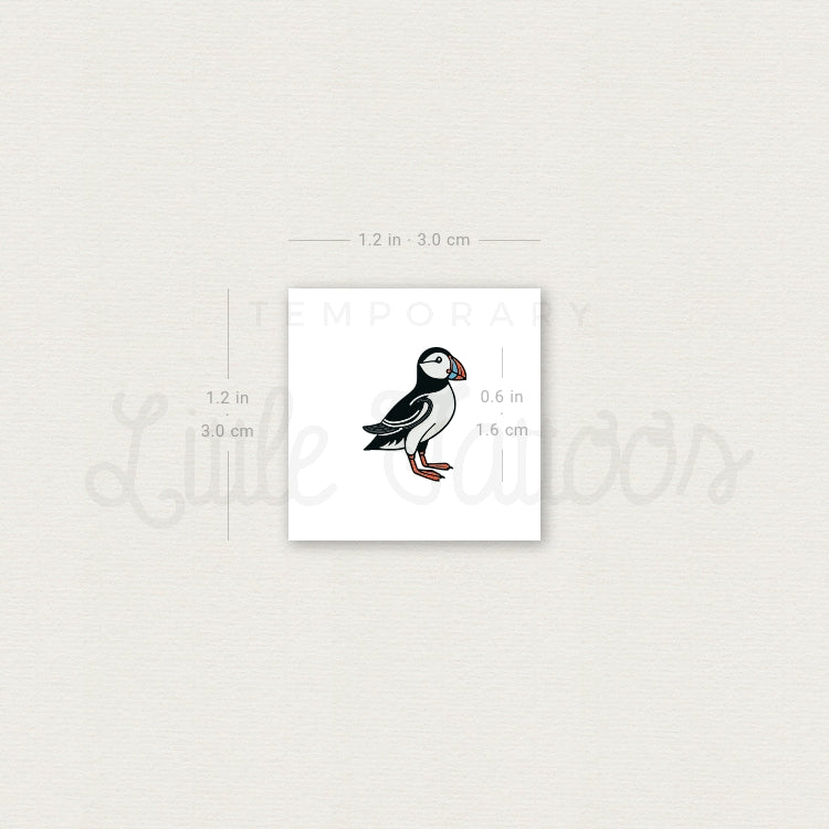Little Puffin Temporary Tattoo - Set of 3