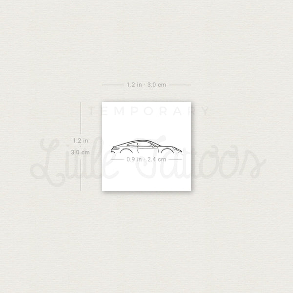 Porsche 911 Gt3 Touring Temporary Tattoo - Set of 3