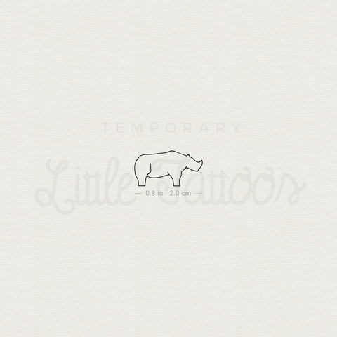Rhino Temporary Tattoo - Set of 3