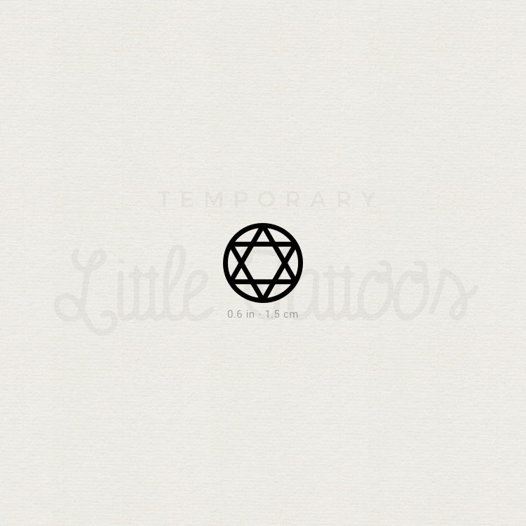 Seal Of Solomon Temporary Tattoo - Set of 3