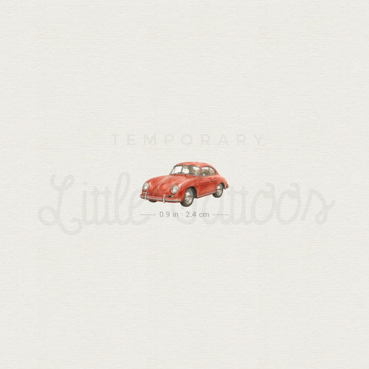 Porsche 356 Temporary Tattoo - Set of 3