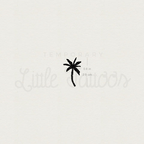 Coconut Tree Temporary Tattoo - Set of 3