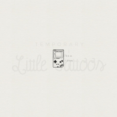 Little Game Boy Temporary Tattoo - Set of 3