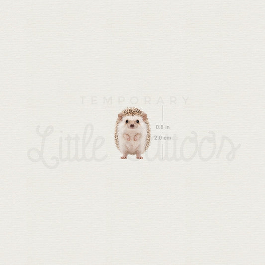 Baby Hedgehog Temporary Tattoo - Set of 3