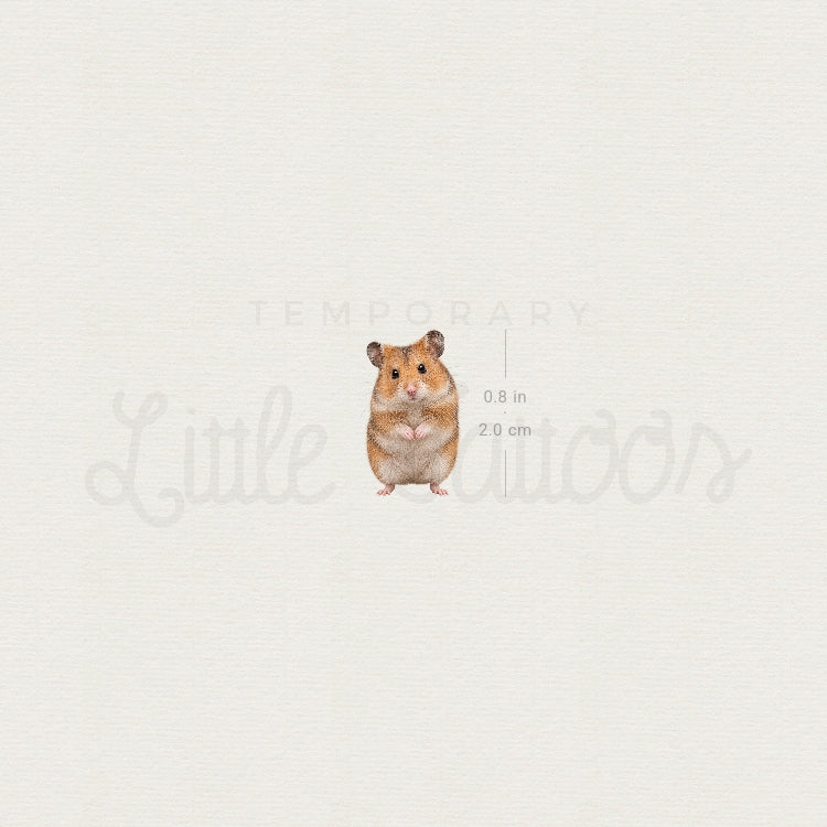 Hamster Temporary Tattoo - Set of 3