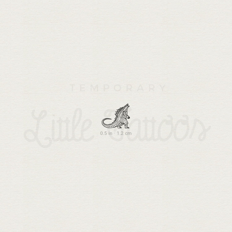 Tiny Godzilla Temporary Tattoo - Set of 3