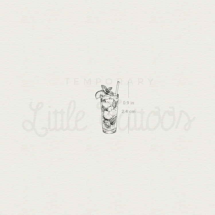Mojito Temporary Tattoo - Set of 3