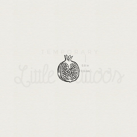 Little Pomegranate Temporary Tattoo - Set of 3