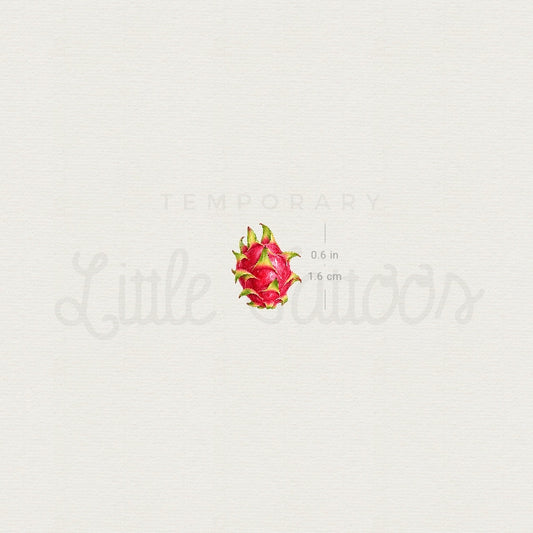 Little Dragon Fruit Temporary Tattoo - Set of 3