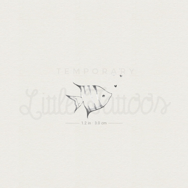 Fish Temporary Tattoo By Stefano Mazza - Set of 3