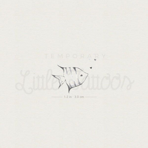 Fish Temporary Tattoo By Stefano Mazza - Set of 3