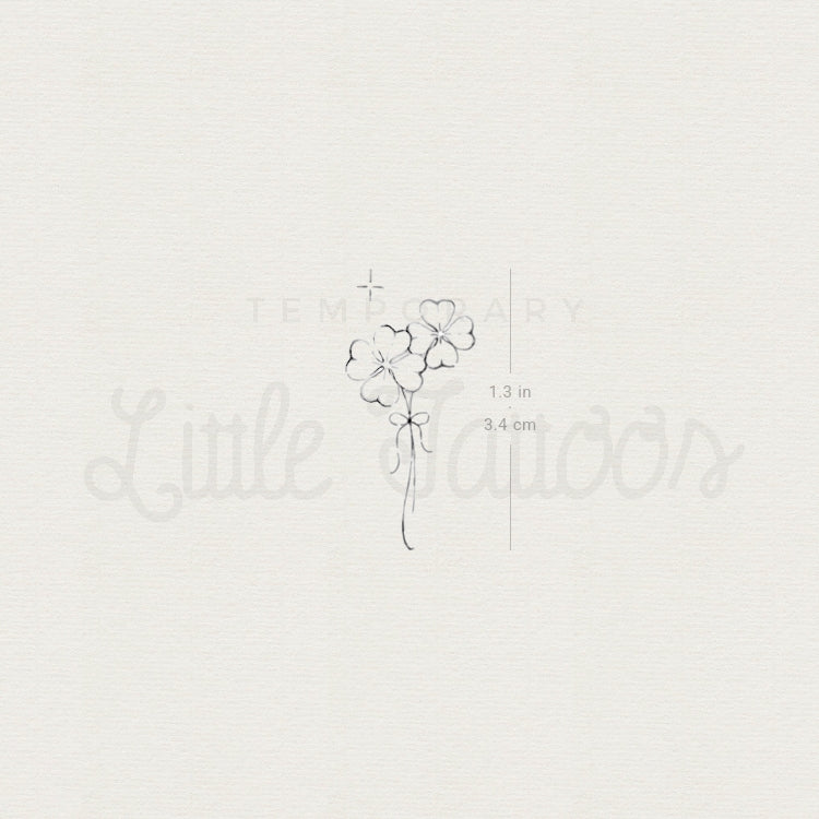 Clovers Temporary Tattoo By Stefano Mazza - Set of 3