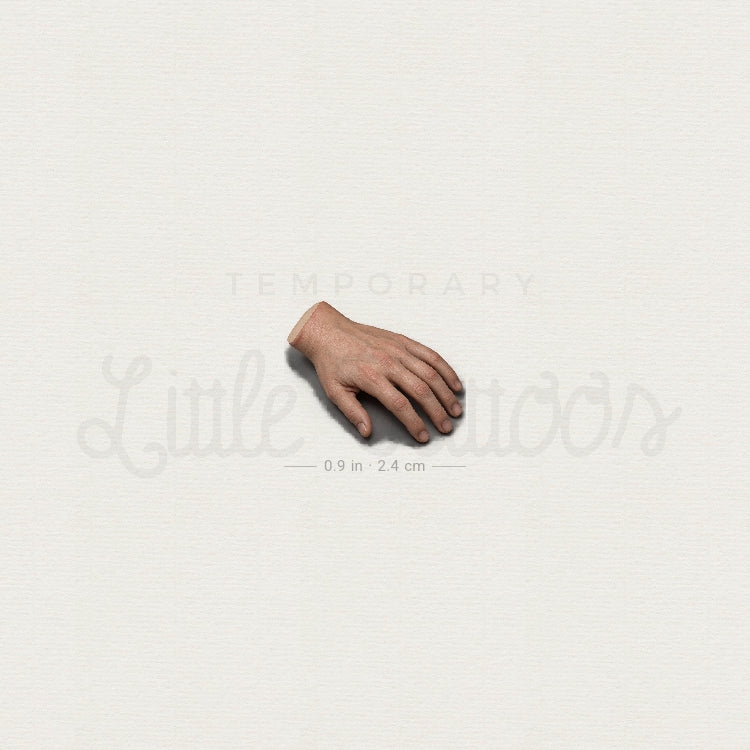 Severed Hand Temporary Tattoo - Set of 3
