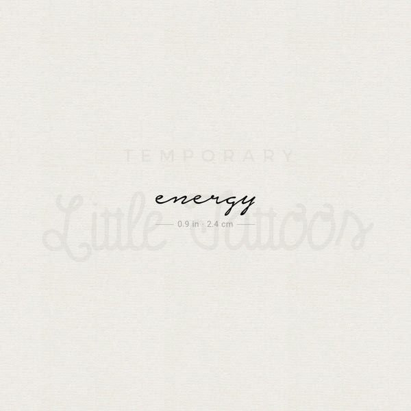 Energy Temporary Tattoo - Set of 3