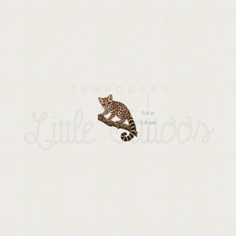 Margay Temporary Tattoo - Set of 3