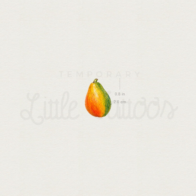 Papaya Temporary Tattoo - Set of 3