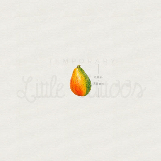 Papaya Temporary Tattoo - Set of 3