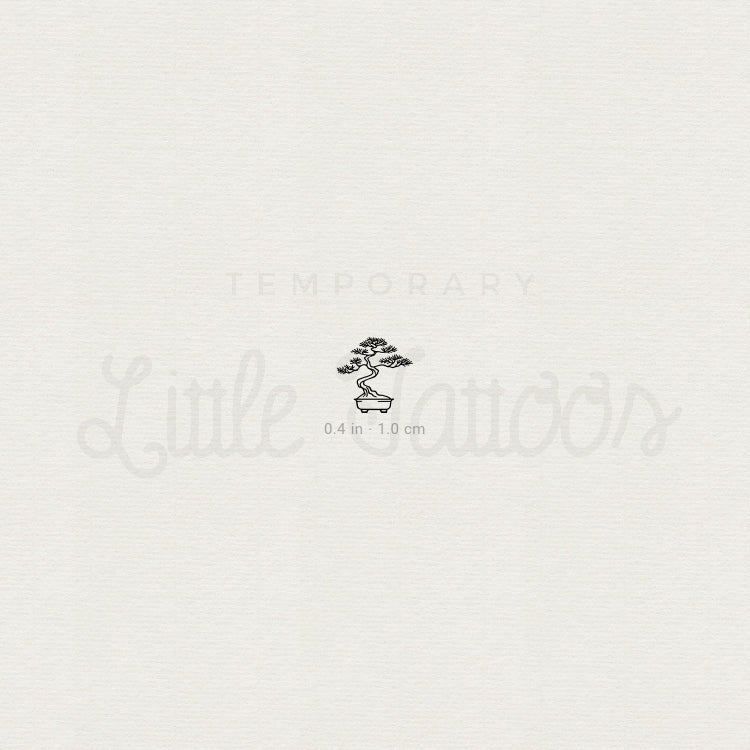 Tiny Bonsai Temporary Tattoo - Set of 3