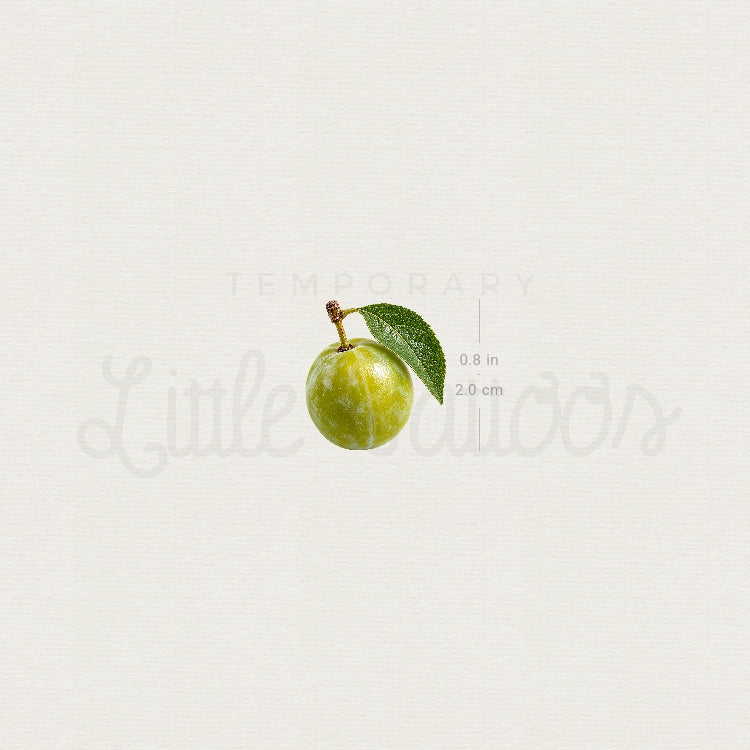 Greengage Temporary Tattoo - Set of 3