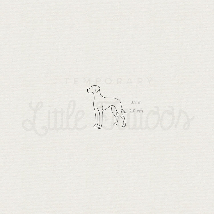 Great Dane Temporary Tattoo - Set of 3