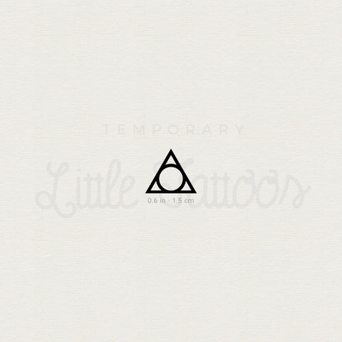 Solomonic Triangle Of Art Temporary Tattoo - Set of 3