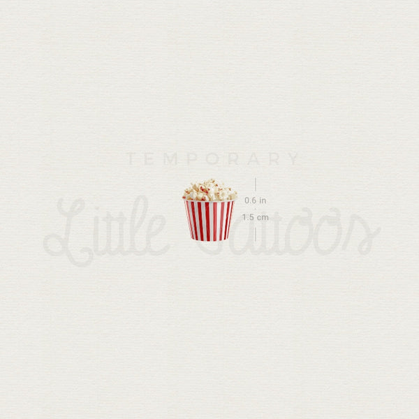 Little Popcorn Temporary Tattoo - Set of 3