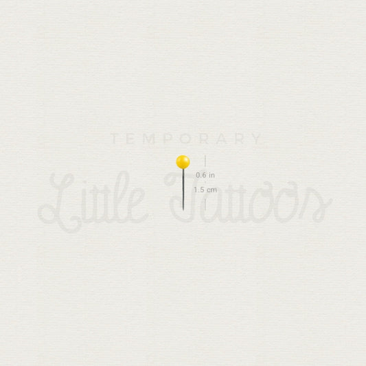 Pin Temporary Tattoo - Set of 3