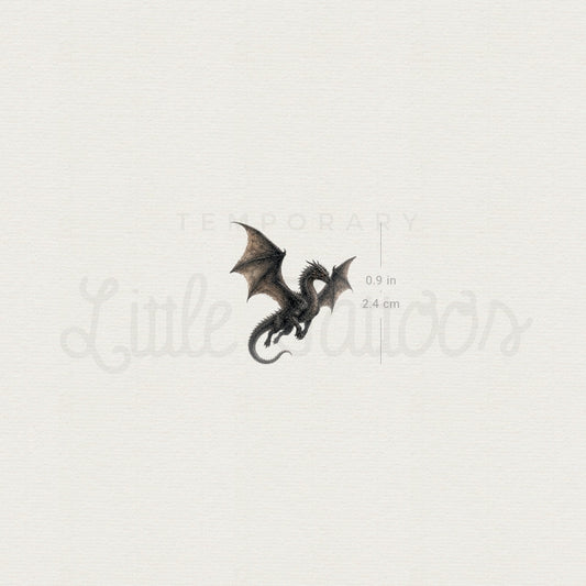 Flying Dragon Temporary Tattoo - Set of 3