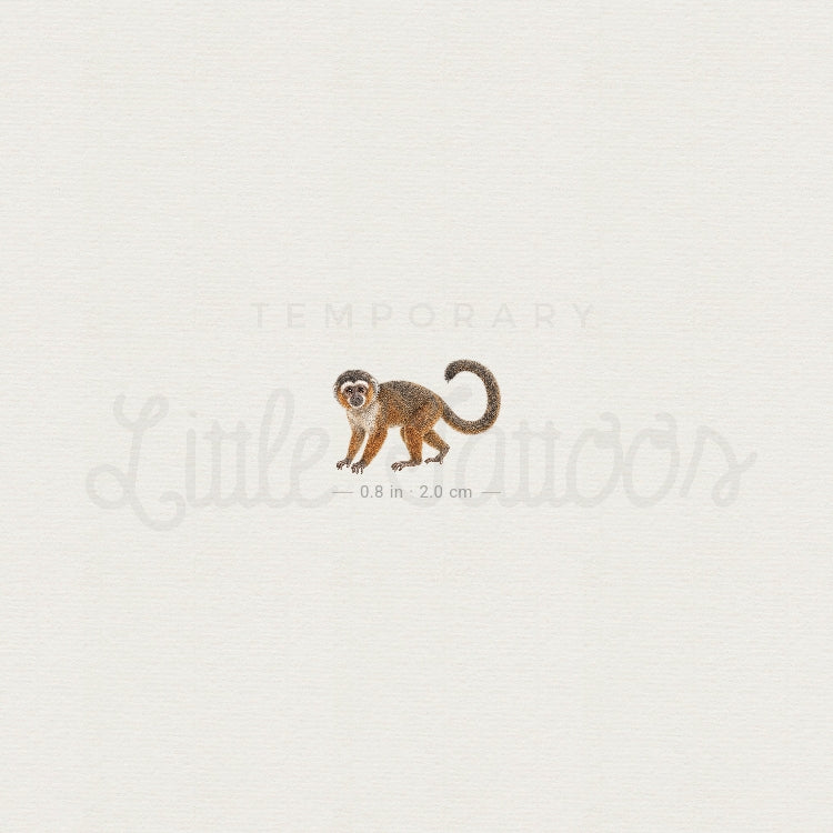 Titi Monkey Temporary Tattoo - Set of 3
