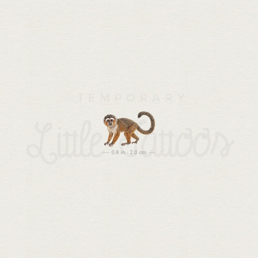 Titi Monkey Temporary Tattoo - Set of 3