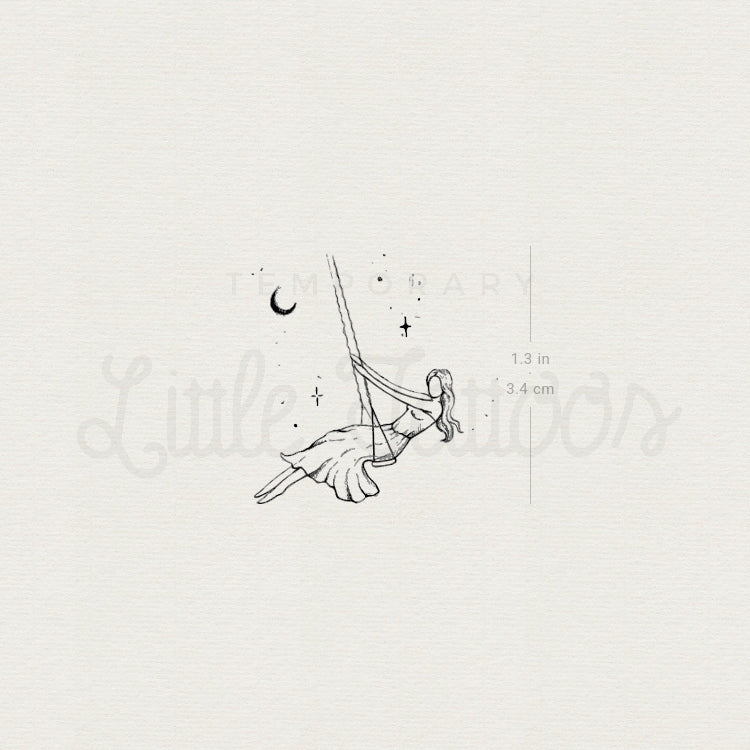 Swing Temporary Tattoo By Stefano Mazza - Set of 3