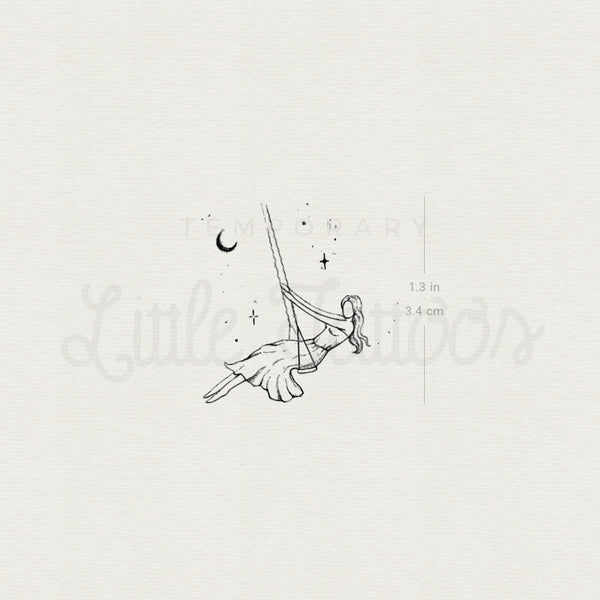 Swing Temporary Tattoo By Stefano Mazza - Set of 3