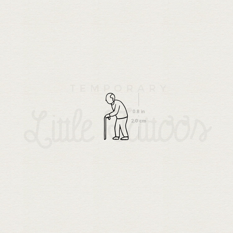 Grandfather Temporary Tattoo - Set of 3