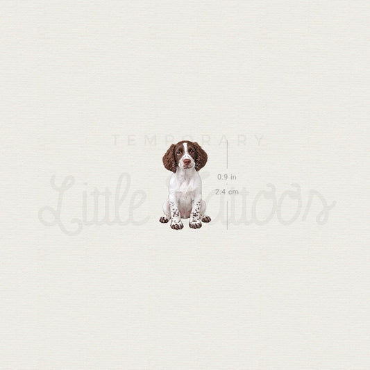English Springer Spaniel Puppy Temporary Tattoo - Set of 3