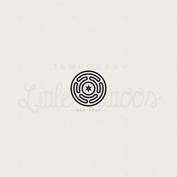Hecate’s Wheel Temporary Tattoo - Set of 3