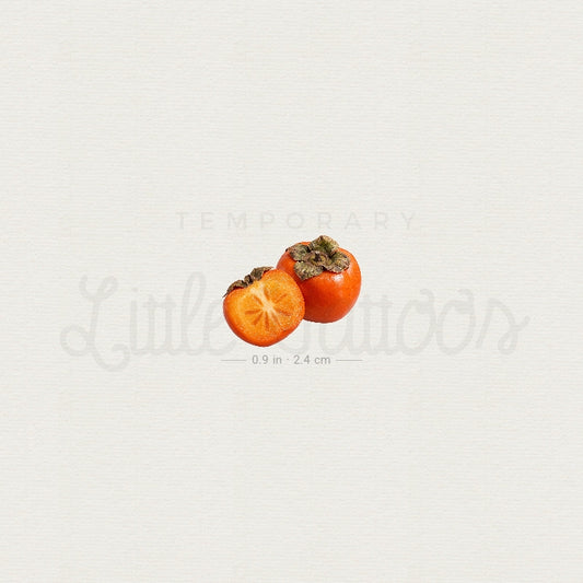 Persimmon Temporary Tattoo - Set of 3