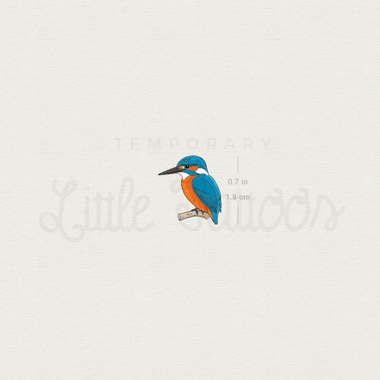 Little Kingfisher Temporary Tattoo - Set of 3