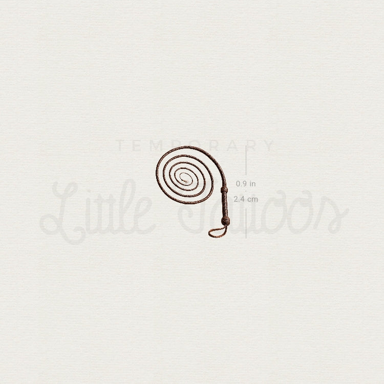Whip Temporary Tattoo - Set of 3