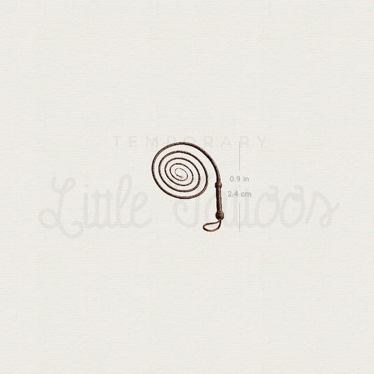 Whip Temporary Tattoo - Set of 3
