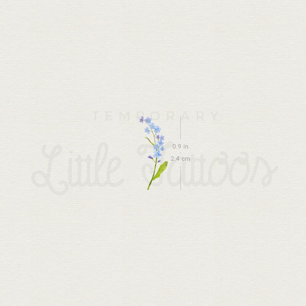 Little Forget-me-not Temporary Tattoo - Set of 3