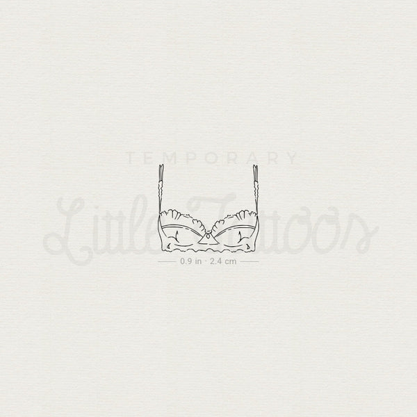 Bra Temporary Tattoo By Marina Molist - Set of 3