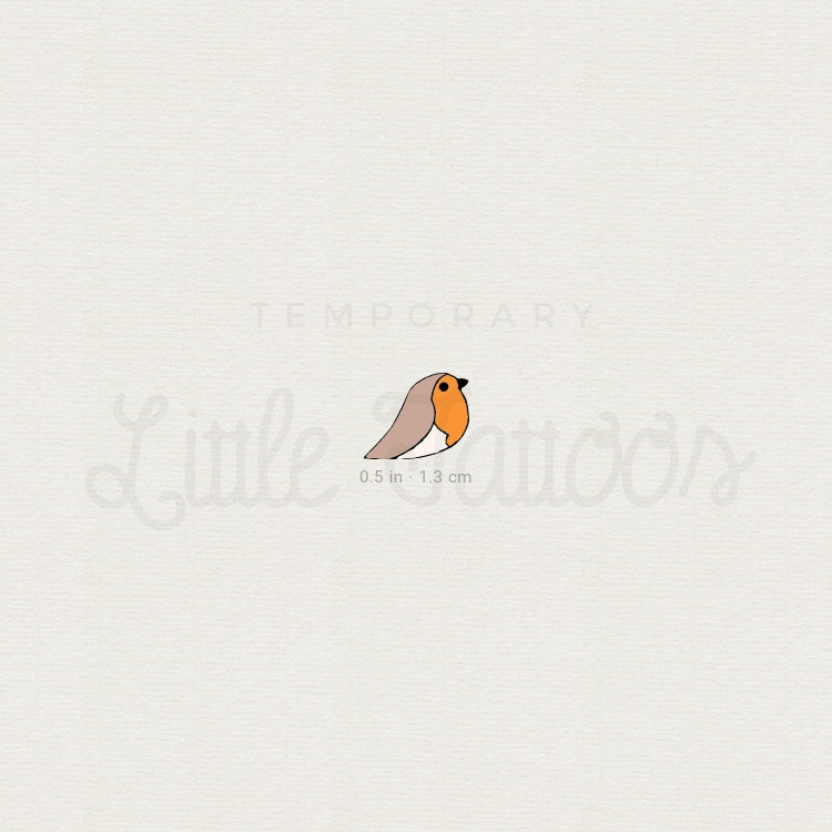 Tiny Robin Temporary Tattoo - Set of 3
