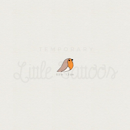 Tiny Robin Temporary Tattoo - Set of 3