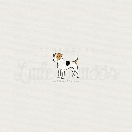 Parson Russell Terrier Temporary Tattoo - Set of 3