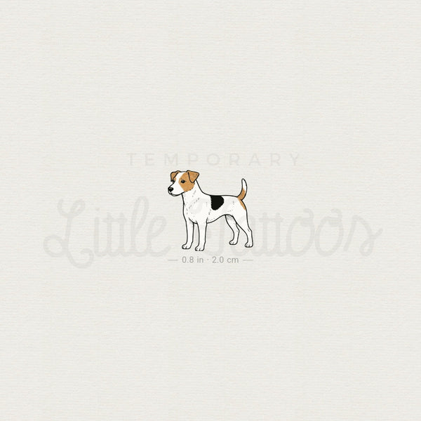 Parson Russell Terrier Temporary Tattoo - Set of 3