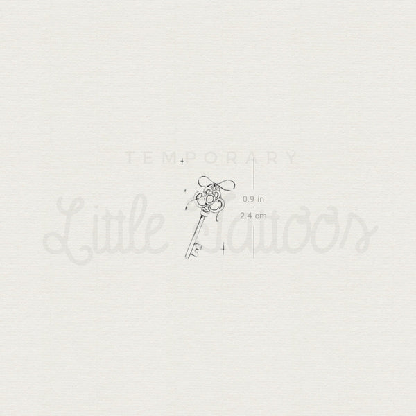 Little Vintage Key Temporary Tattoo By Stefano Mazza - Set of 3