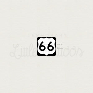 U.S. Route 66 Temporary Tattoo - Set of 3