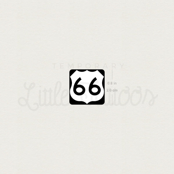 U.S. Route 66 Temporary Tattoo - Set of 3