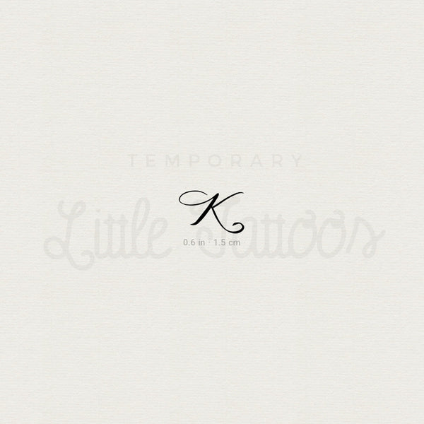 Little K Script Temporary Tattoo - Set of 3