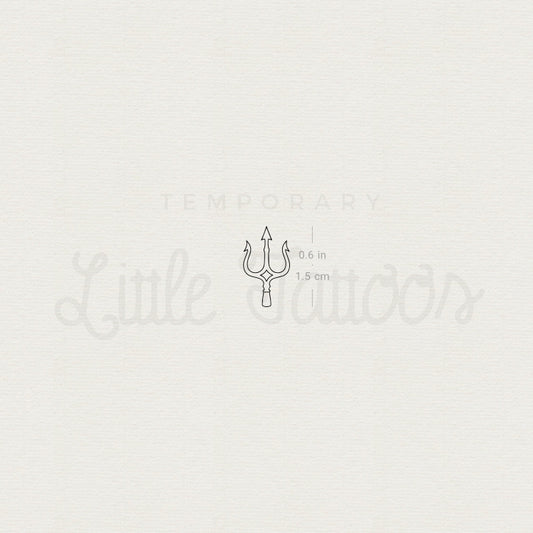 Little Trident Temporary Tattoo - Set of 3